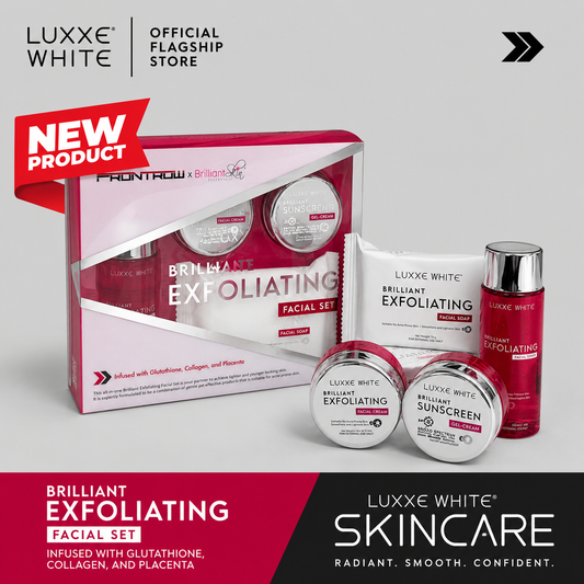 Luxxe White Brilliant Rejuv Exfoliating set Skincare Comfort Rejuvenating Anti Aging Skin Repair